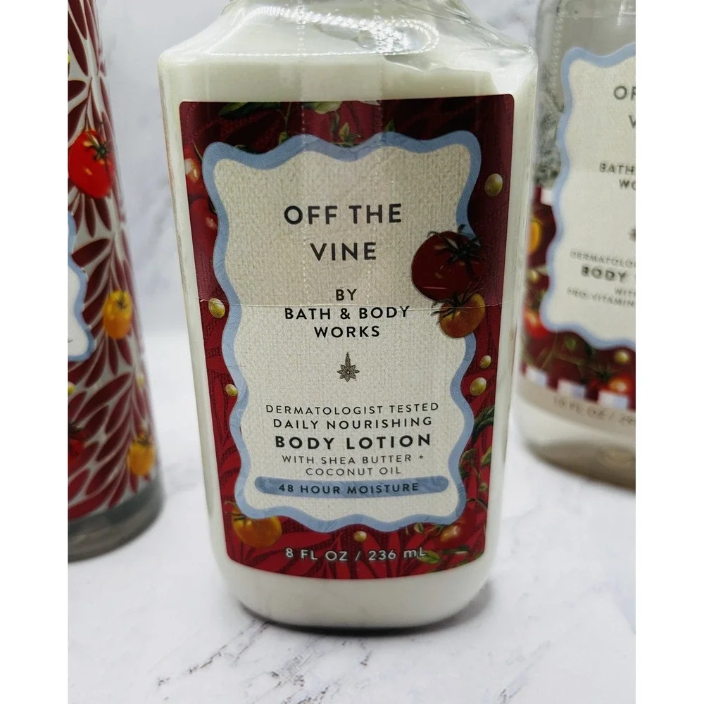 Bath & Body Works Off The Vine Fragrance Mist Body Hair Lotion Wash 3pc Set